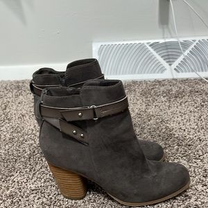 Grey Madden Girl Booties
